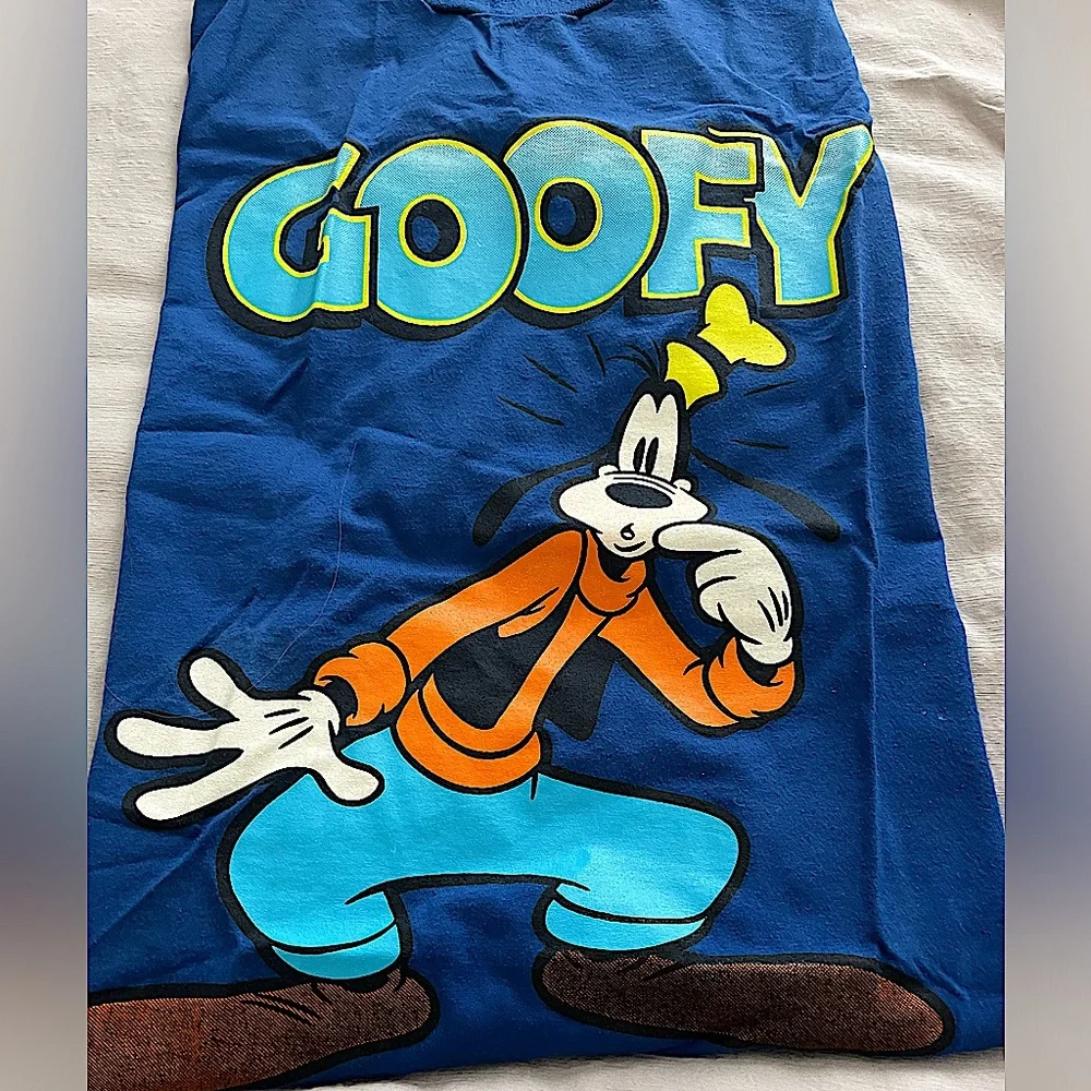vintage deadstock Goofy big print shirt Velva Sheen tee - 80s 90s Disney NWOT - Picture 7 of 7